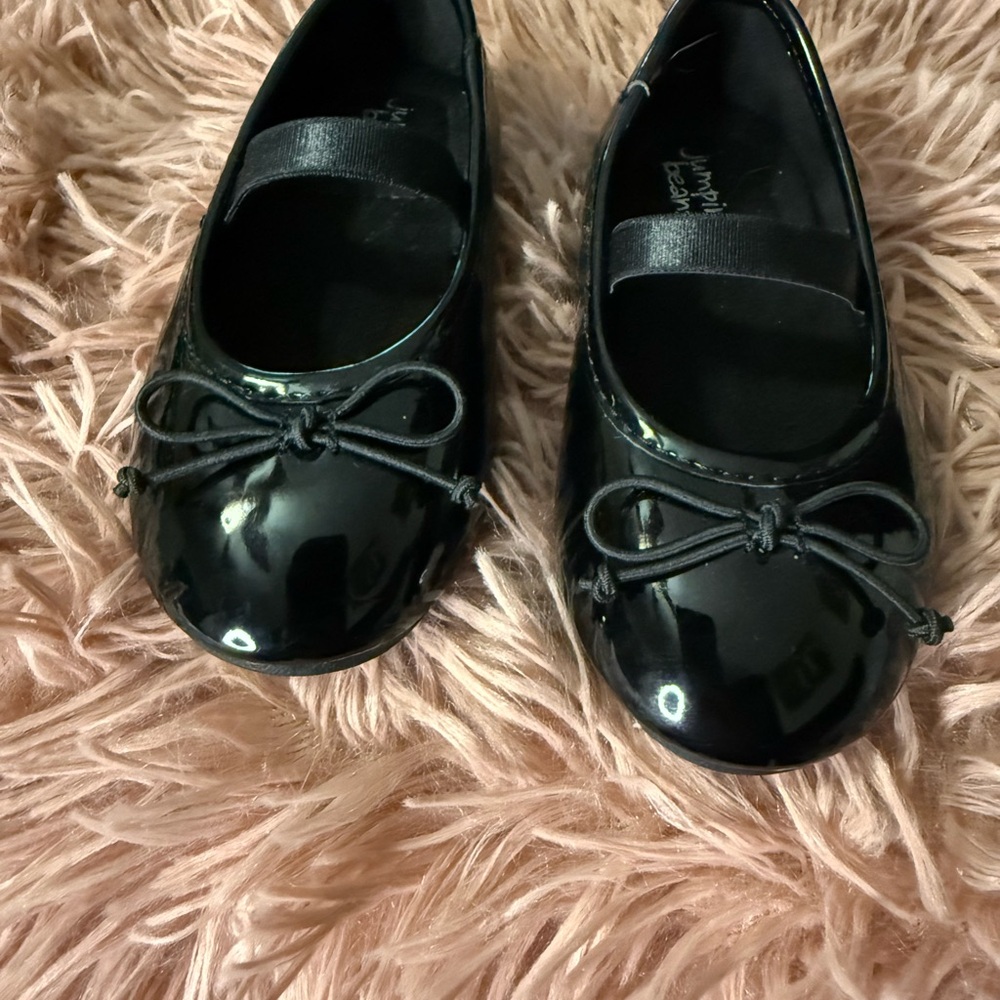 Jumping Beans Shiny Black Dress Shoes